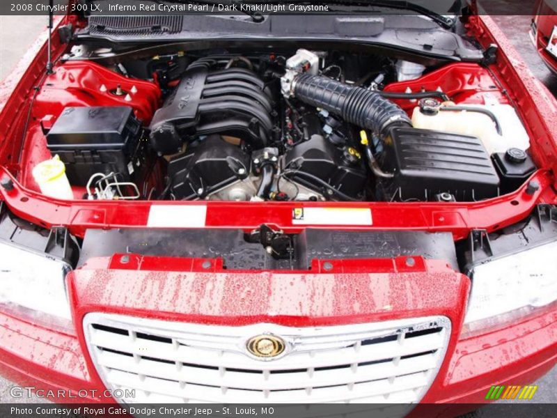 Inferno Red Crystal Pearl / Dark Khaki/Light Graystone 2008 Chrysler 300 LX