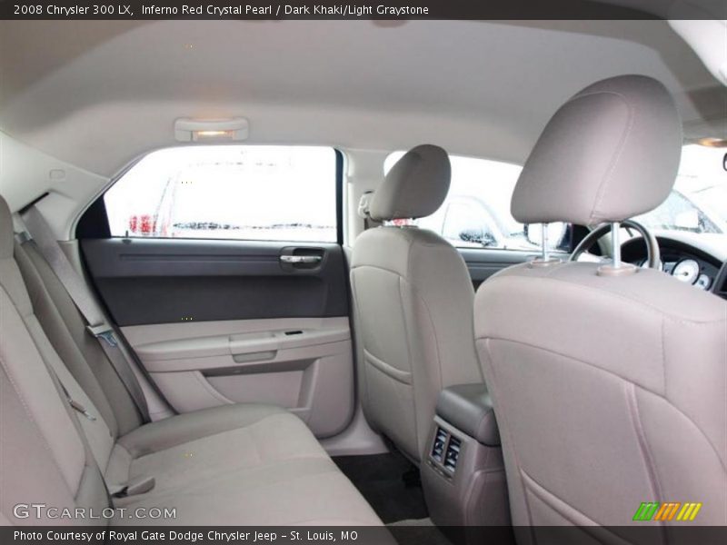 Inferno Red Crystal Pearl / Dark Khaki/Light Graystone 2008 Chrysler 300 LX