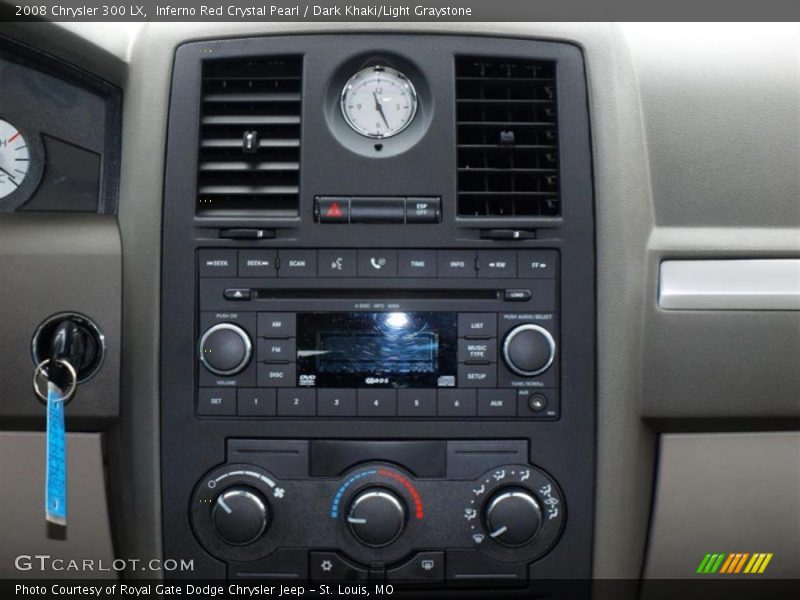 Inferno Red Crystal Pearl / Dark Khaki/Light Graystone 2008 Chrysler 300 LX