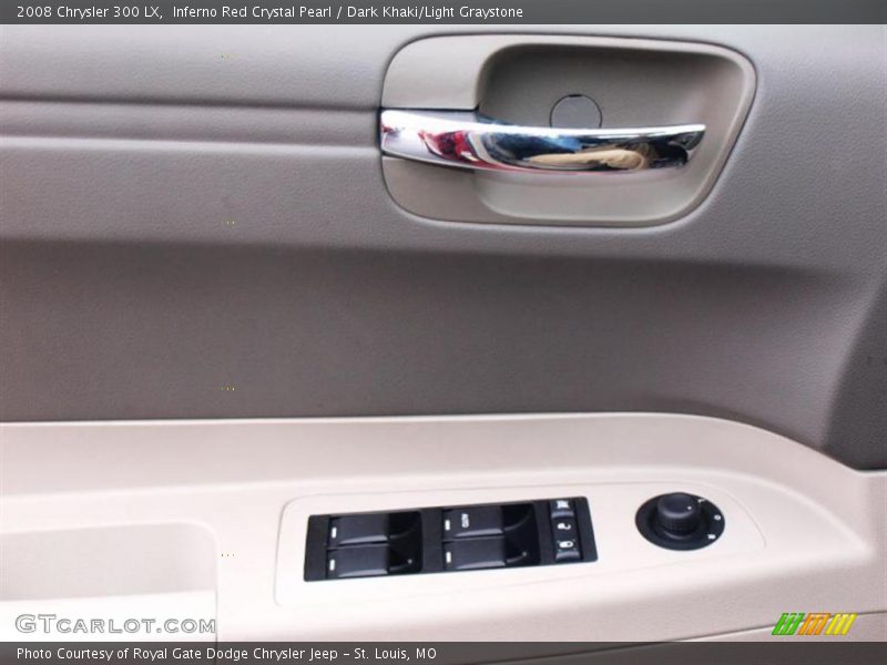 Inferno Red Crystal Pearl / Dark Khaki/Light Graystone 2008 Chrysler 300 LX