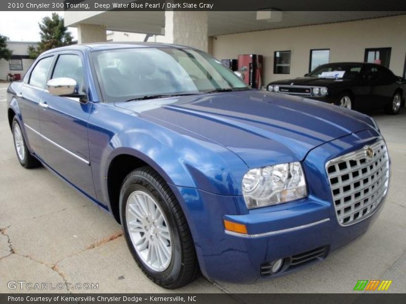 Deep Water Blue Pearl / Dark Slate Gray 2010 Chrysler 300 Touring