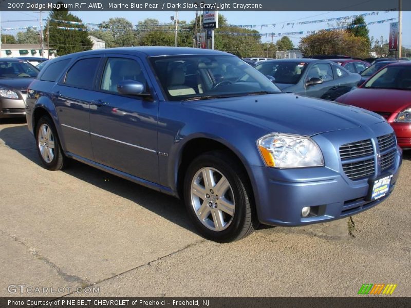 Marine Blue Pearl / Dark Slate Gray/Light Graystone 2007 Dodge Magnum R/T AWD