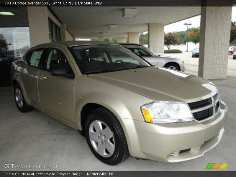 White Gold / Dark Slate Gray 2010 Dodge Avenger SXT