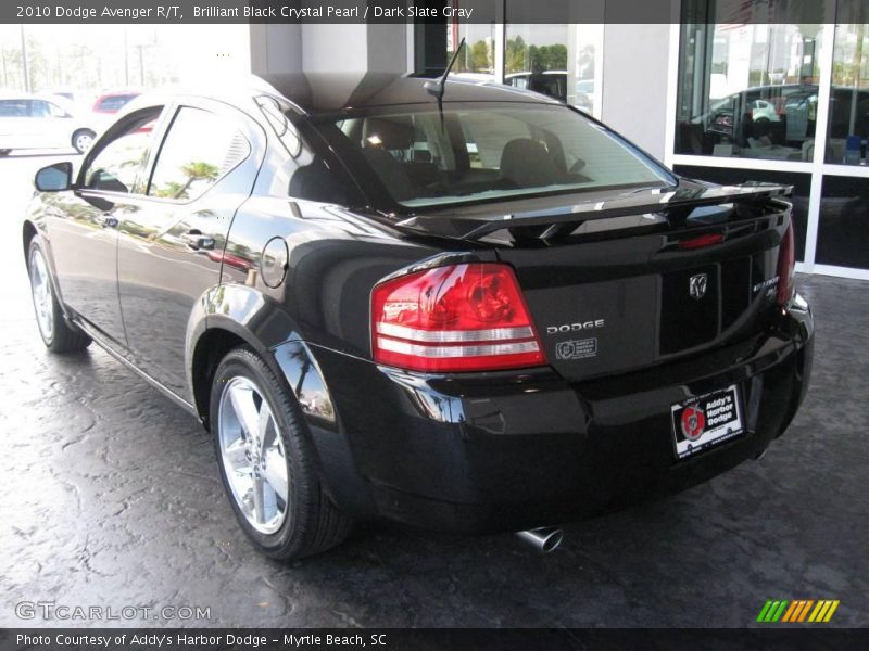 Brilliant Black Crystal Pearl / Dark Slate Gray 2010 Dodge Avenger R/T