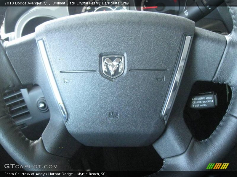 Brilliant Black Crystal Pearl / Dark Slate Gray 2010 Dodge Avenger R/T