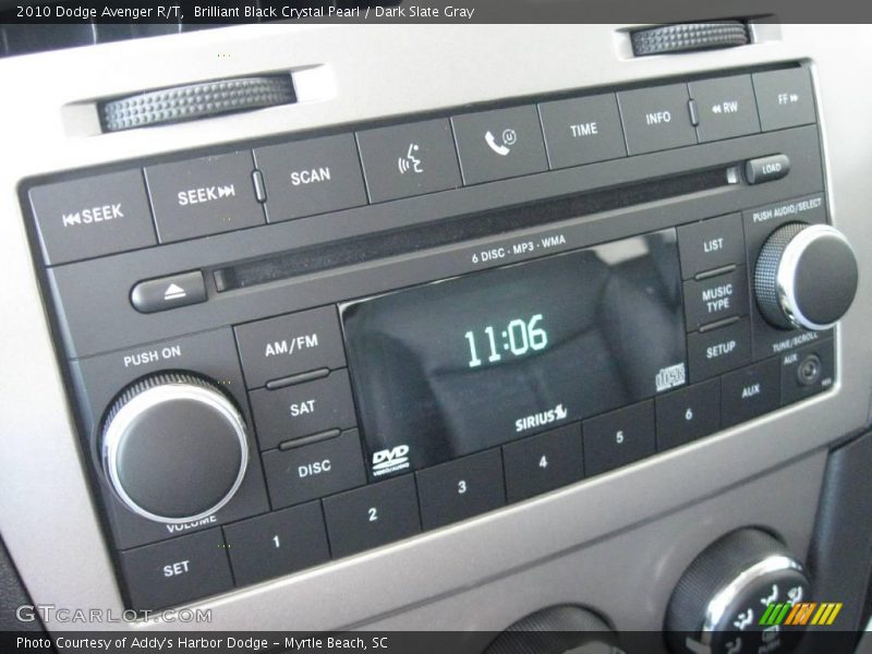 Brilliant Black Crystal Pearl / Dark Slate Gray 2010 Dodge Avenger R/T