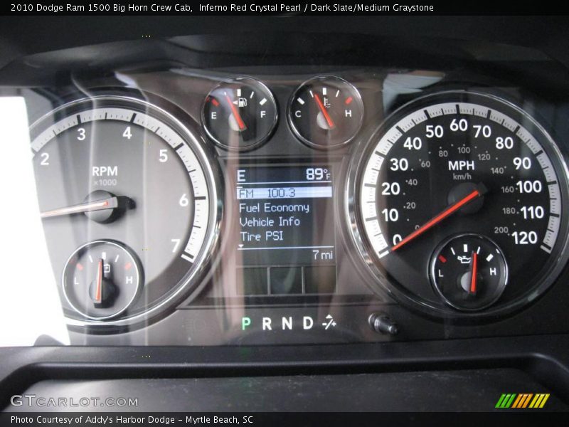 Inferno Red Crystal Pearl / Dark Slate/Medium Graystone 2010 Dodge Ram 1500 Big Horn Crew Cab