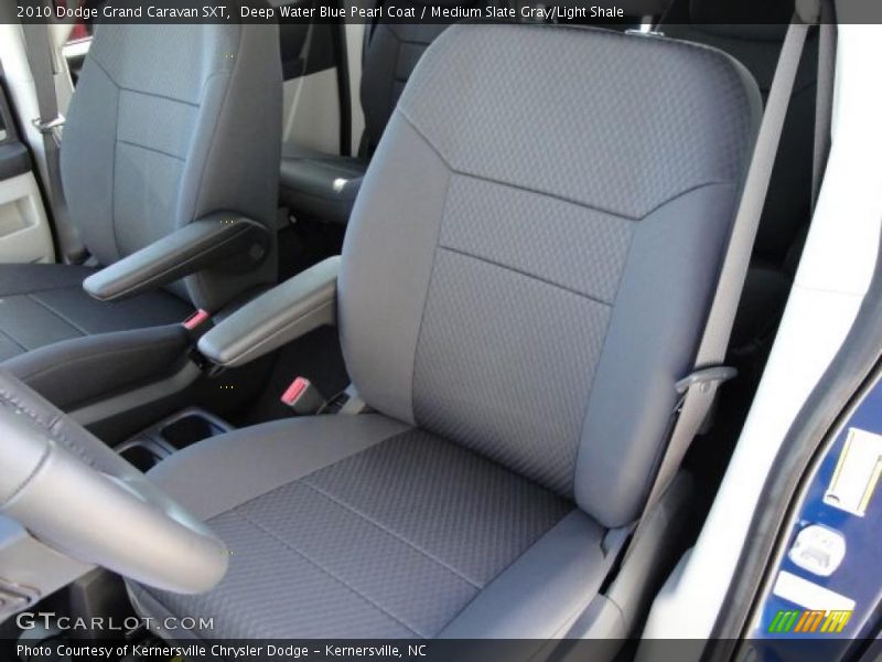 Deep Water Blue Pearl Coat / Medium Slate Gray/Light Shale 2010 Dodge Grand Caravan SXT