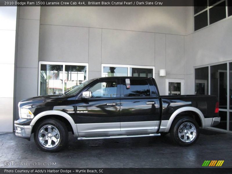 Brilliant Black Crystal Pearl / Dark Slate Gray 2010 Dodge Ram 1500 Laramie Crew Cab 4x4