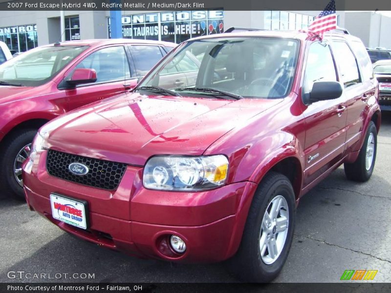Redfire Metallic / Medium/Dark Flint 2007 Ford Escape Hybrid 4WD