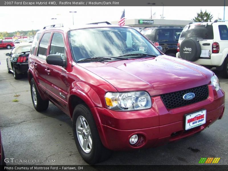 Redfire Metallic / Medium/Dark Flint 2007 Ford Escape Hybrid 4WD
