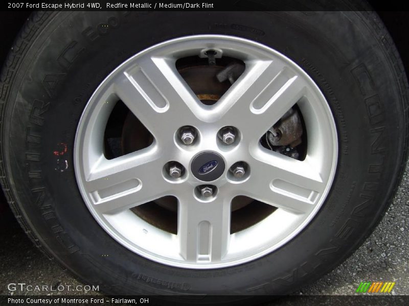 Redfire Metallic / Medium/Dark Flint 2007 Ford Escape Hybrid 4WD