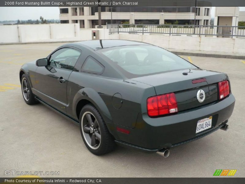 Highland Green Metallic / Dark Charcoal 2008 Ford Mustang Bullitt Coupe