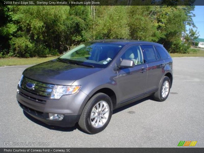 Sterling Grey Metallic / Medium Light Stone 2009 Ford Edge SEL