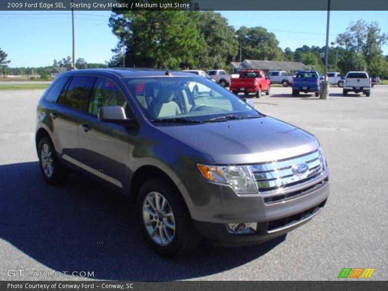 Sterling Grey Metallic / Medium Light Stone 2009 Ford Edge SEL