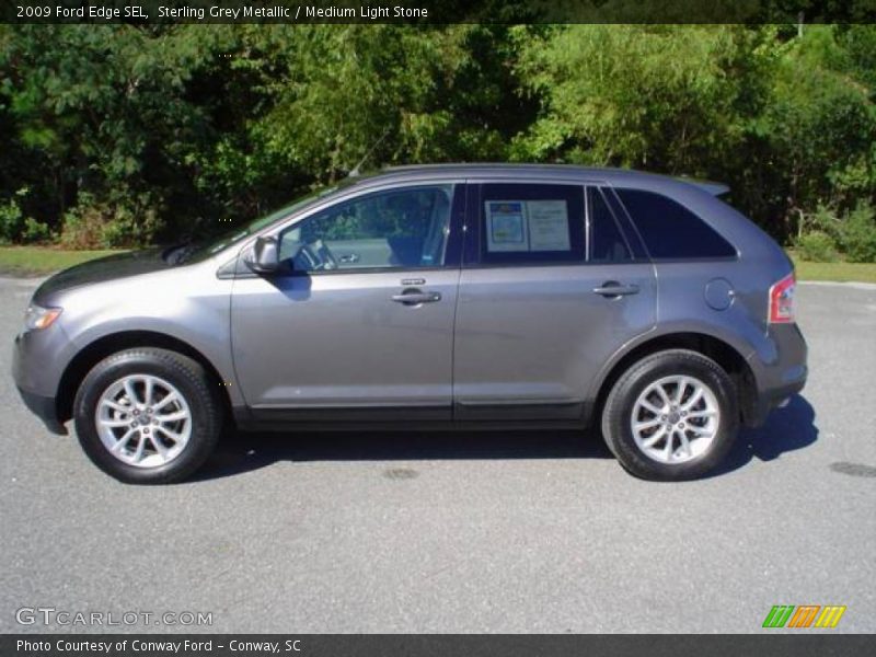 Sterling Grey Metallic / Medium Light Stone 2009 Ford Edge SEL