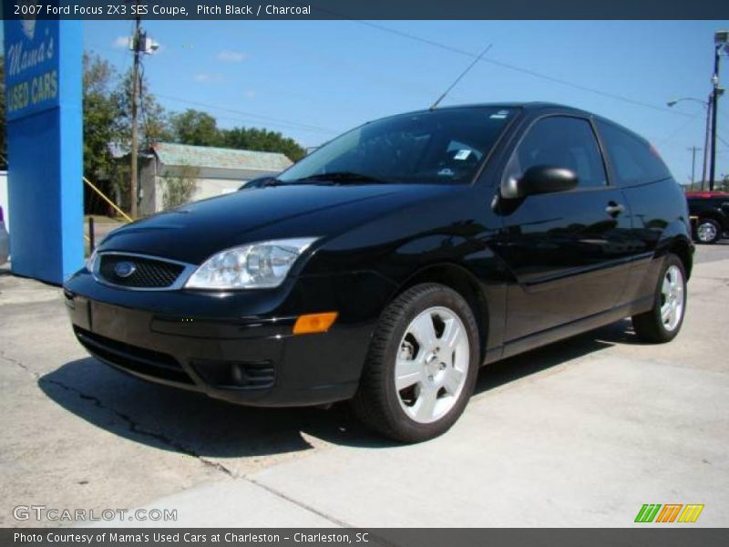 Pitch Black / Charcoal 2007 Ford Focus ZX3 SES Coupe