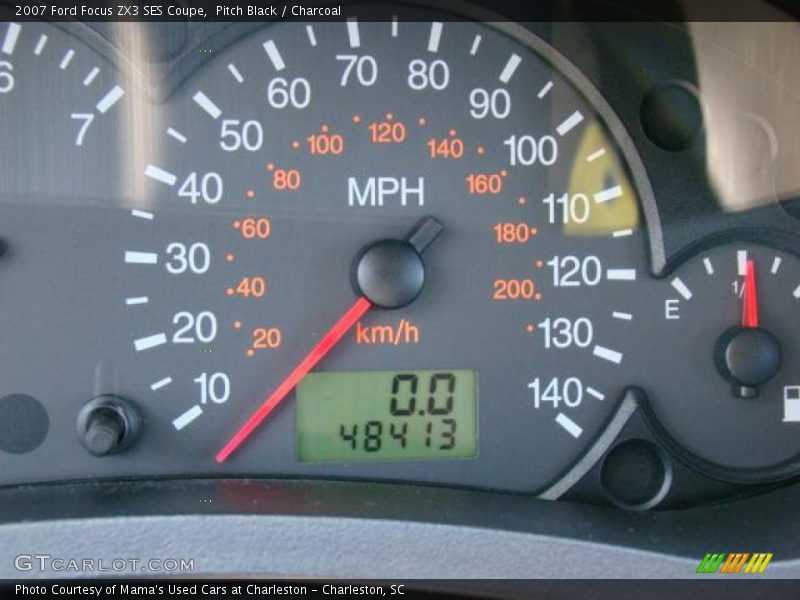 Pitch Black / Charcoal 2007 Ford Focus ZX3 SES Coupe