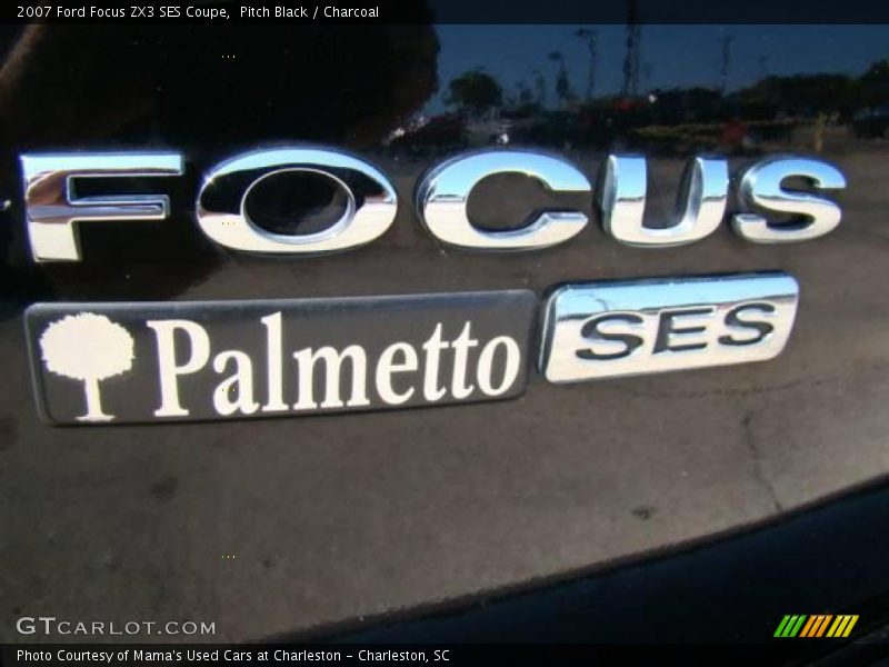 Pitch Black / Charcoal 2007 Ford Focus ZX3 SES Coupe