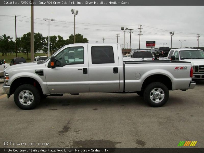 Ingot Silver Metallic / Medium Stone 2010 Ford F250 Super Duty FX4 Crew Cab 4x4