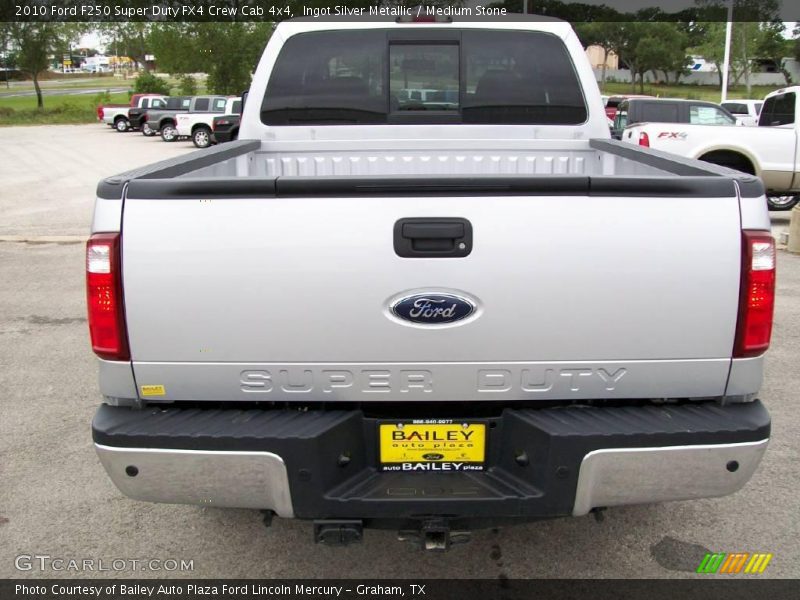 Ingot Silver Metallic / Medium Stone 2010 Ford F250 Super Duty FX4 Crew Cab 4x4