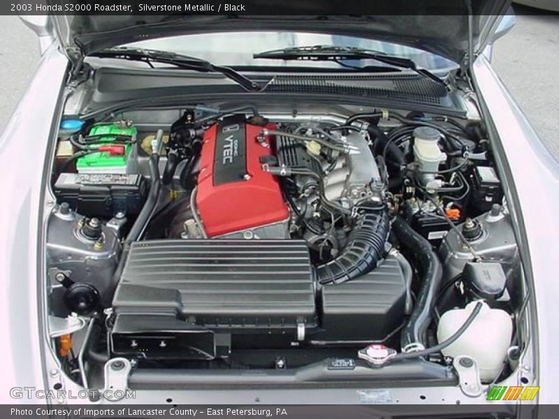 Silverstone Metallic / Black 2003 Honda S2000 Roadster