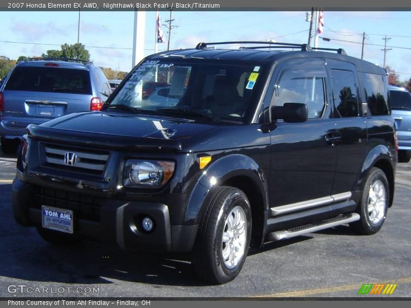 Nighthawk Black Pearl / Black/Titanium 2007 Honda Element EX AWD