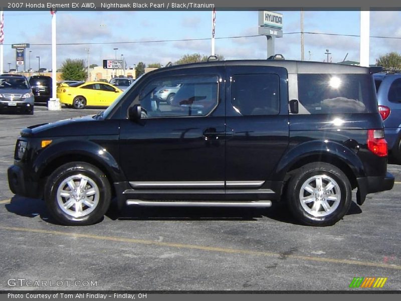 Nighthawk Black Pearl / Black/Titanium 2007 Honda Element EX AWD