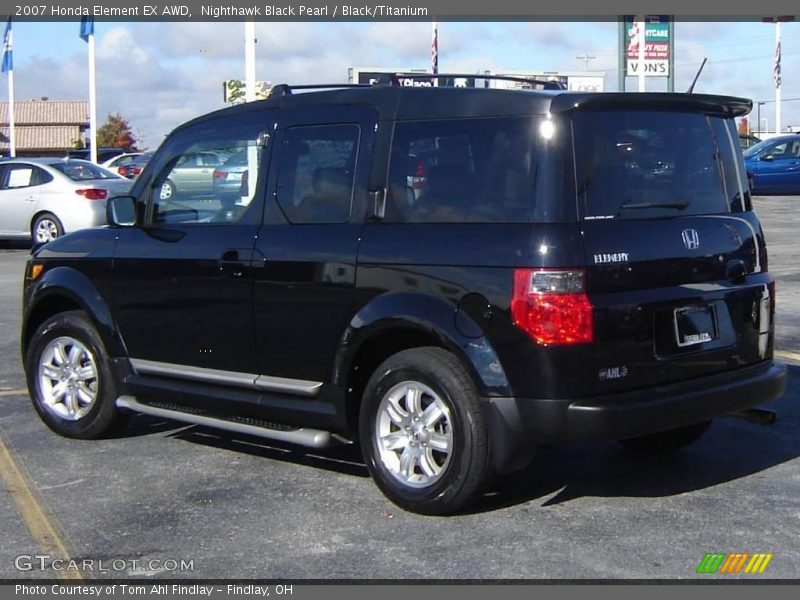 Nighthawk Black Pearl / Black/Titanium 2007 Honda Element EX AWD