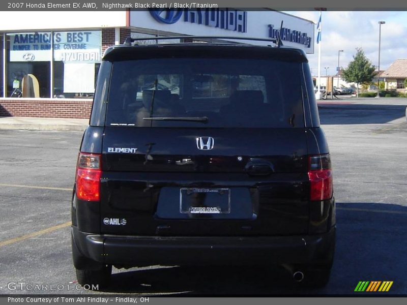 Nighthawk Black Pearl / Black/Titanium 2007 Honda Element EX AWD
