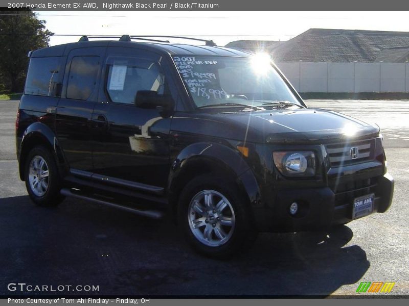 Nighthawk Black Pearl / Black/Titanium 2007 Honda Element EX AWD