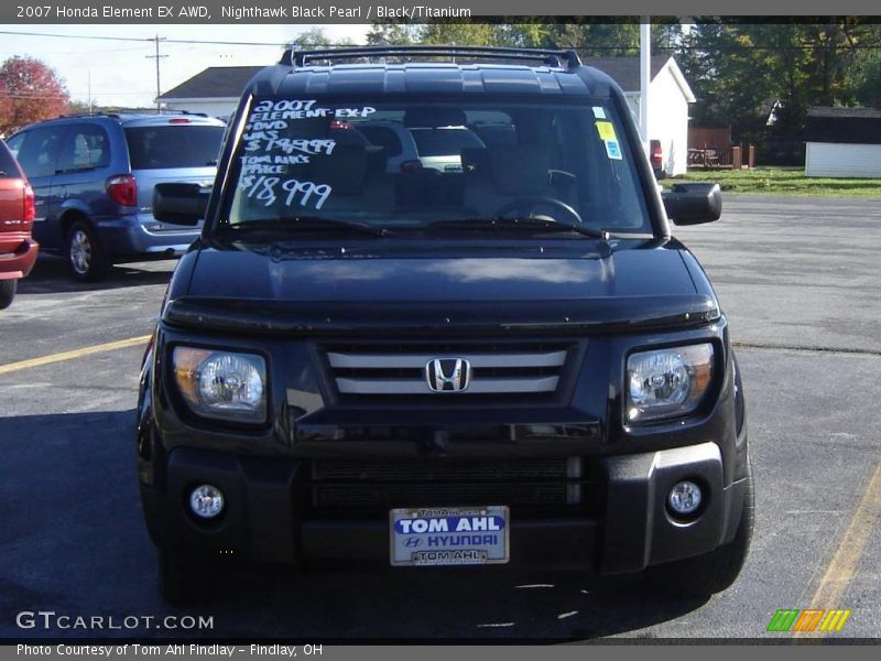 Nighthawk Black Pearl / Black/Titanium 2007 Honda Element EX AWD