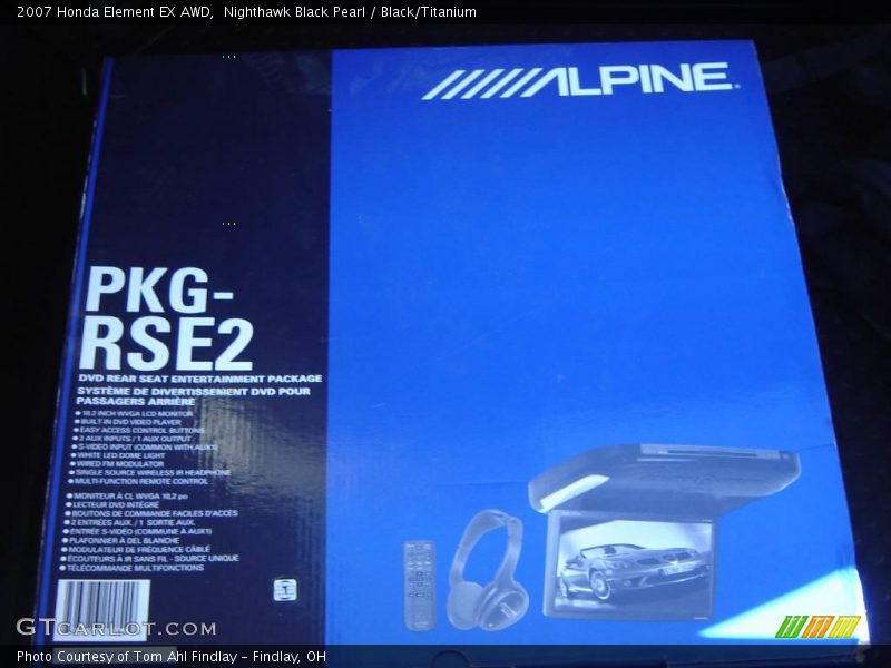Nighthawk Black Pearl / Black/Titanium 2007 Honda Element EX AWD