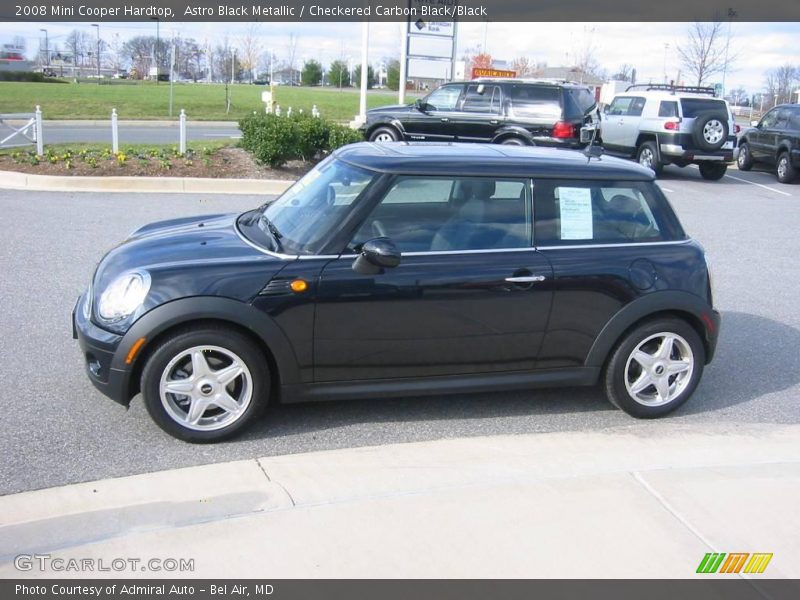 Astro Black Metallic / Checkered Carbon Black/Black 2008 Mini Cooper Hardtop