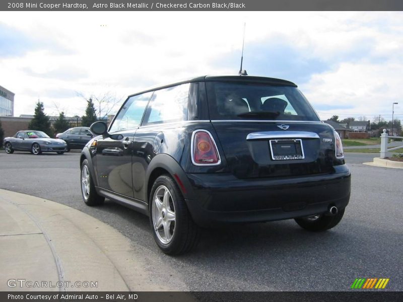 Astro Black Metallic / Checkered Carbon Black/Black 2008 Mini Cooper Hardtop