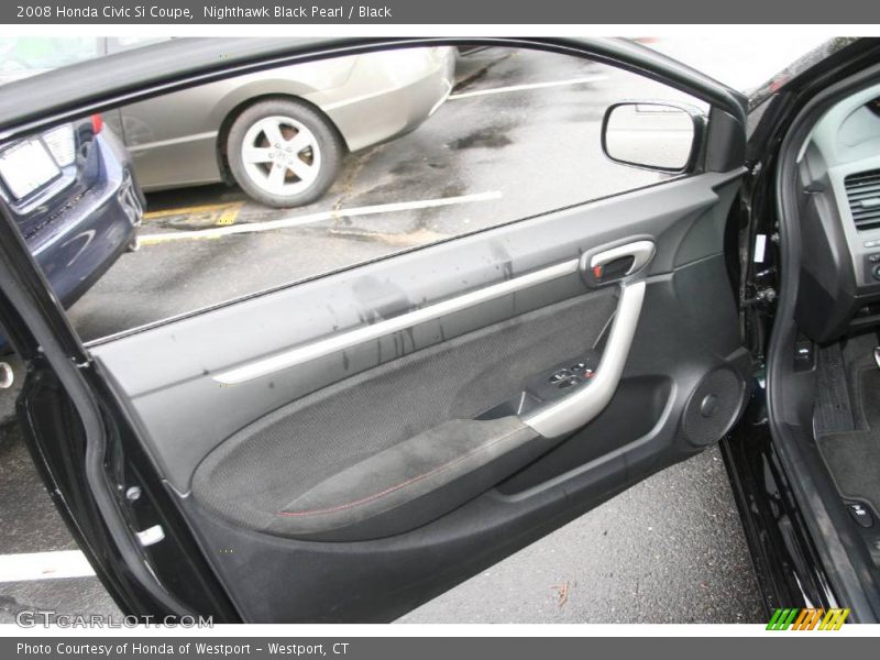 Nighthawk Black Pearl / Black 2008 Honda Civic Si Coupe