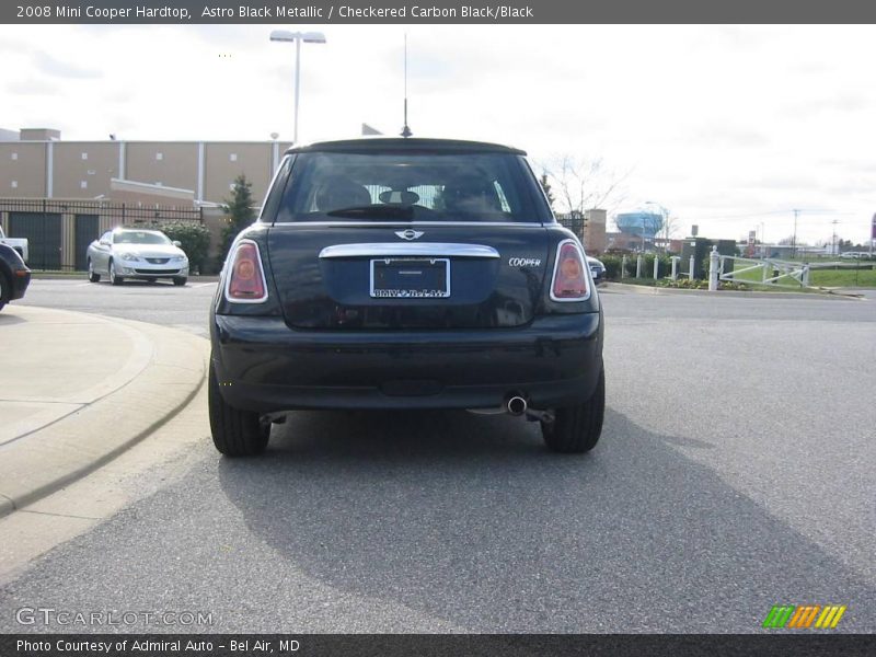 Astro Black Metallic / Checkered Carbon Black/Black 2008 Mini Cooper Hardtop