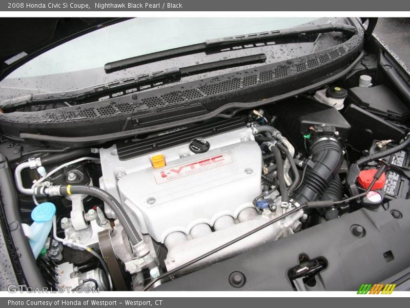Nighthawk Black Pearl / Black 2008 Honda Civic Si Coupe