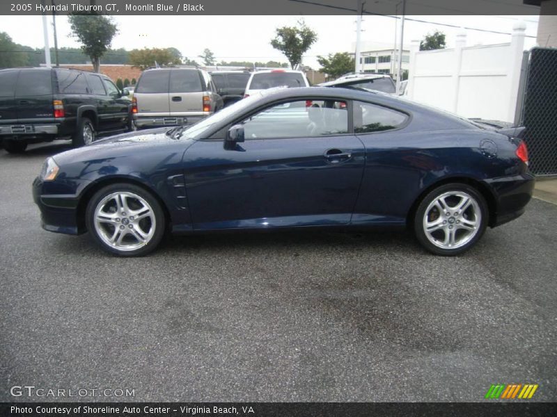 Moonlit Blue / Black 2005 Hyundai Tiburon GT