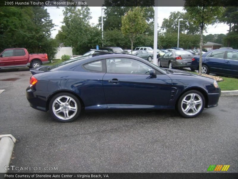 Moonlit Blue / Black 2005 Hyundai Tiburon GT
