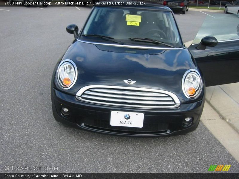 Astro Black Metallic / Checkered Carbon Black/Black 2008 Mini Cooper Hardtop