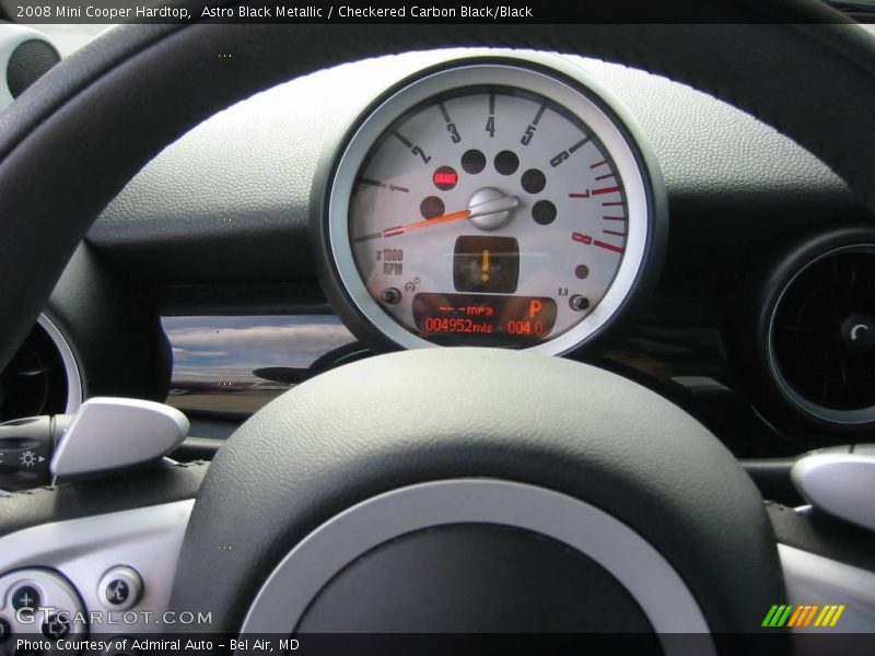Astro Black Metallic / Checkered Carbon Black/Black 2008 Mini Cooper Hardtop
