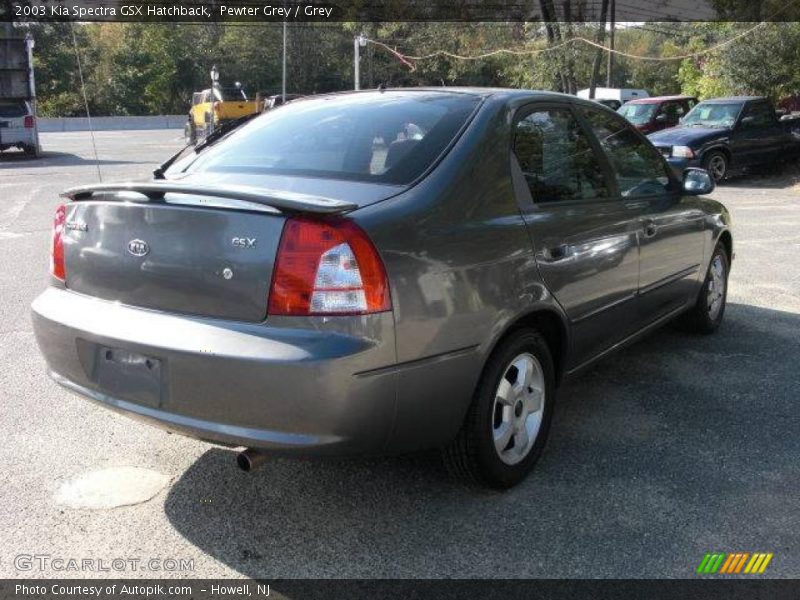 Pewter Grey / Grey 2003 Kia Spectra GSX Hatchback