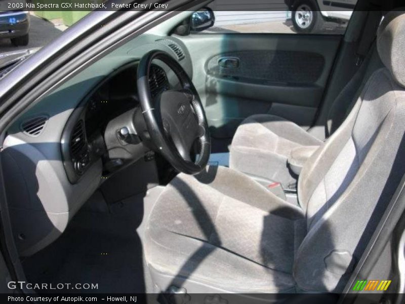 Pewter Grey / Grey 2003 Kia Spectra GSX Hatchback
