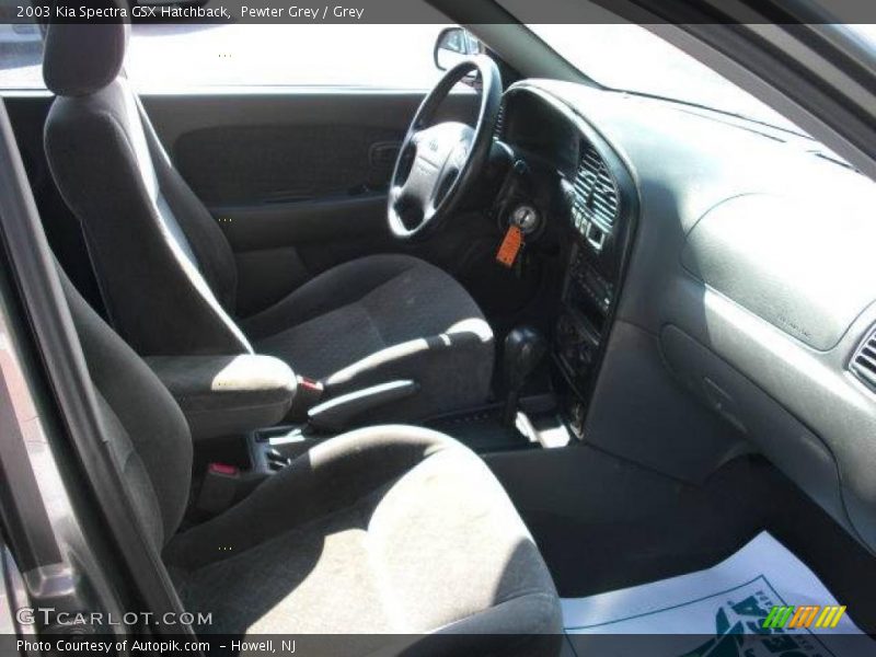Pewter Grey / Grey 2003 Kia Spectra GSX Hatchback