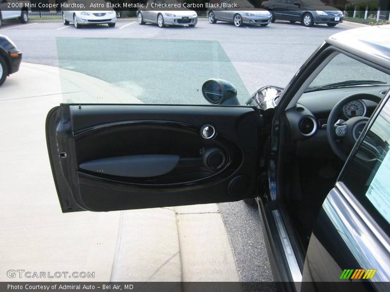 Astro Black Metallic / Checkered Carbon Black/Black 2008 Mini Cooper Hardtop