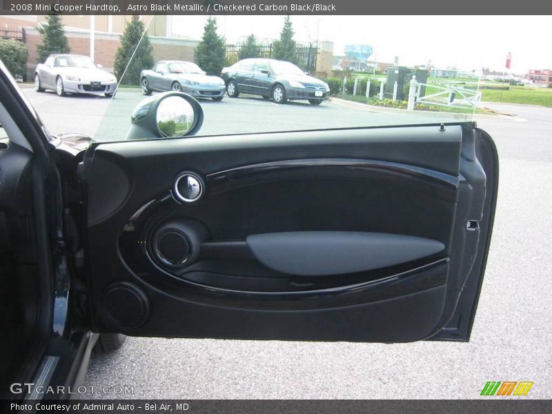 Astro Black Metallic / Checkered Carbon Black/Black 2008 Mini Cooper Hardtop