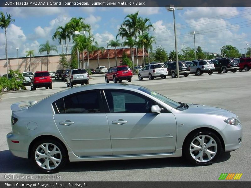 Sunlight Silver Metallic / Black 2007 Mazda MAZDA3 s Grand Touring Sedan