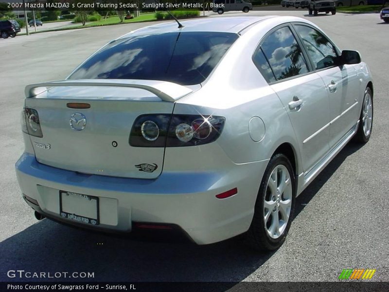 Sunlight Silver Metallic / Black 2007 Mazda MAZDA3 s Grand Touring Sedan