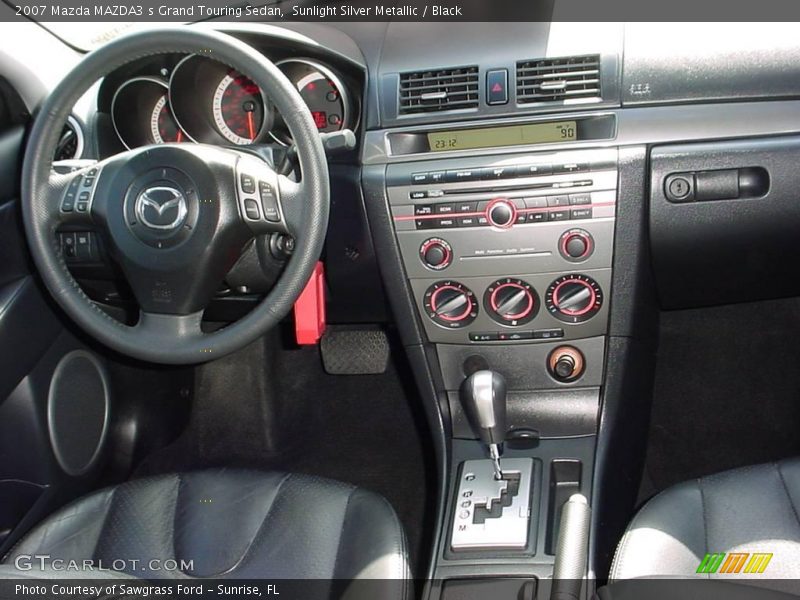 Sunlight Silver Metallic / Black 2007 Mazda MAZDA3 s Grand Touring Sedan